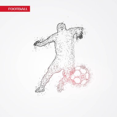 futbol logosu tasarım vektörü 