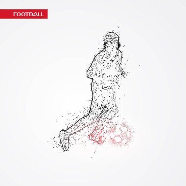 futbol logosu tasarım vektörü 