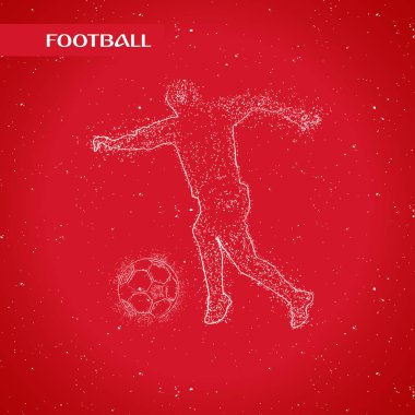 futbol logosu tasarım vektörü