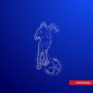 futbol logosu tasarım vektörü 