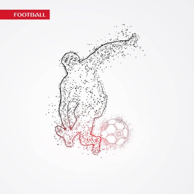 futbol logosu tasarım vektörü