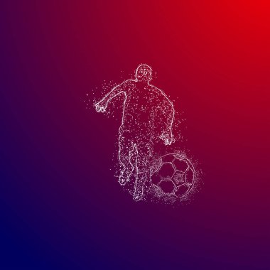 futbol logosu tasarım vektörü