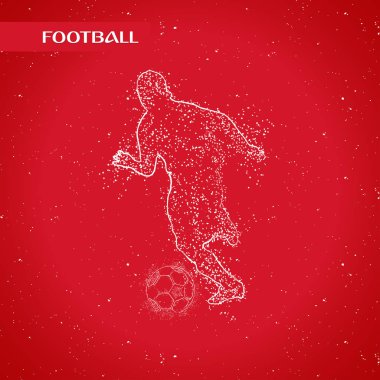 futbol logosu tasarım vektörü