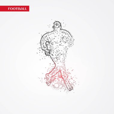 futbol logosu tasarım vektörü 