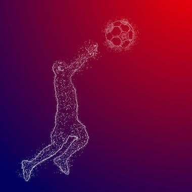 futbol logosu tasarım vektörü 