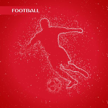 futbol logosu tasarım vektörü