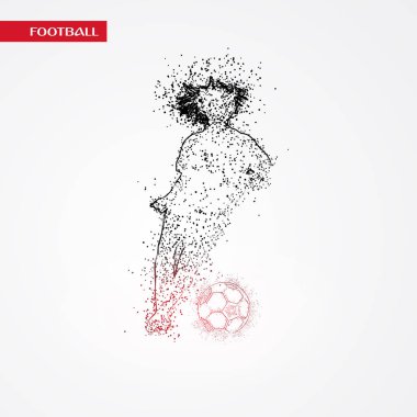 futbol logosu tasarım vektörü 