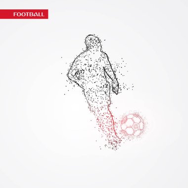 futbol logosu tasarım vektörü