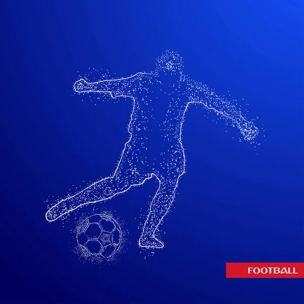 Logo Football Design Vecteur — Image vectorielle