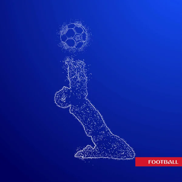 Football Logo Design Vector — Stock Vector