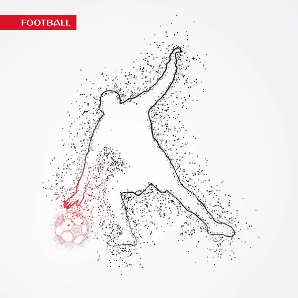 futbol logosu tasarım vektörü