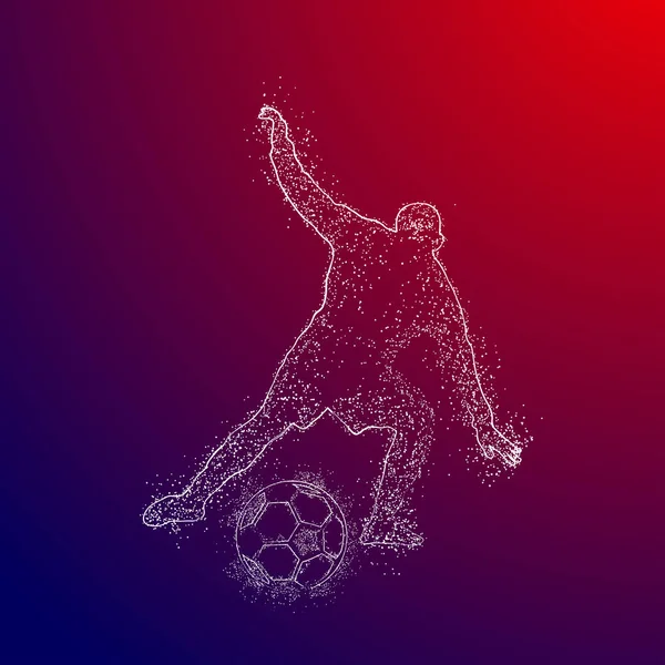 futbol logosu tasarım vektörü