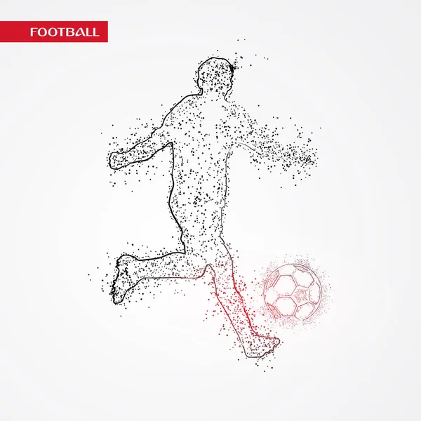 futbol logosu tasarım vektörü