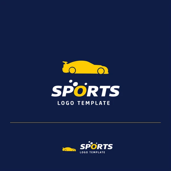 Conception Carte Visite Avec Logo Sportif Vecteur Thème Bleu — Image vectorielle
