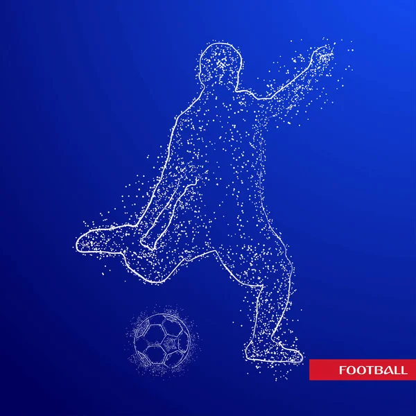 futbol logosu tasarım vektörü