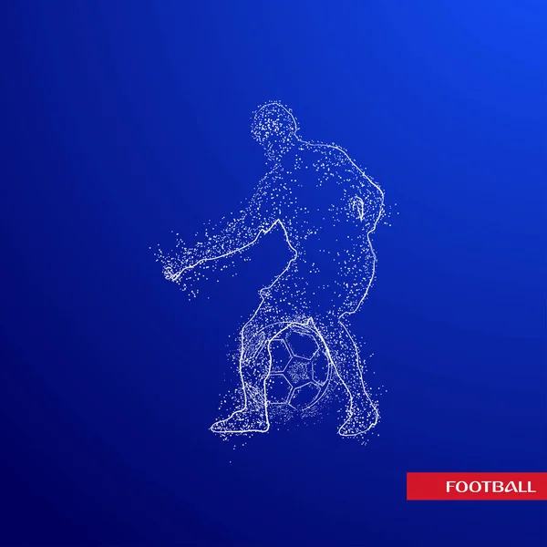 futbol logosu tasarım vektörü