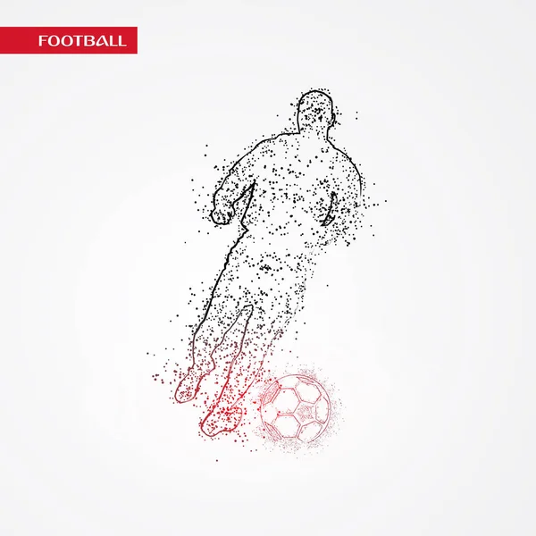 futbol logosu tasarım vektörü