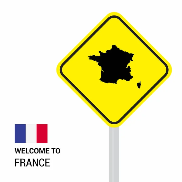 France Traffic Signs Board Design Vector — Stock Vector