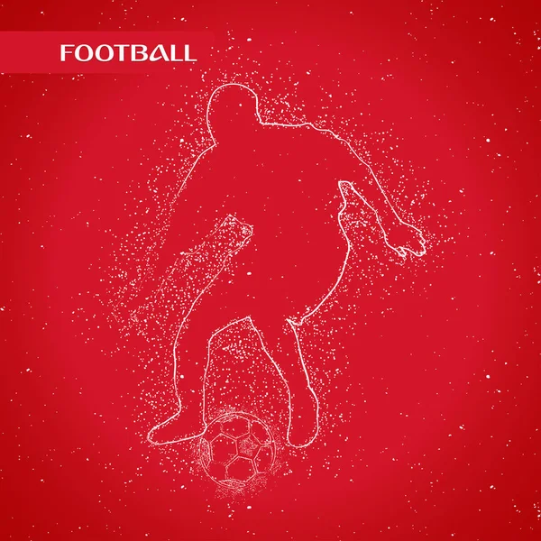 futbol logosu tasarım vektörü