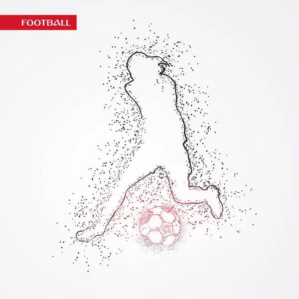 futbol logosu tasarım vektörü