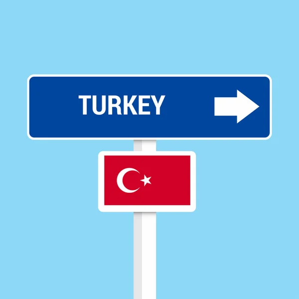 Türkiye Trafik Işaretleri Kartı Tasarımı Vektör — Stok Vektör