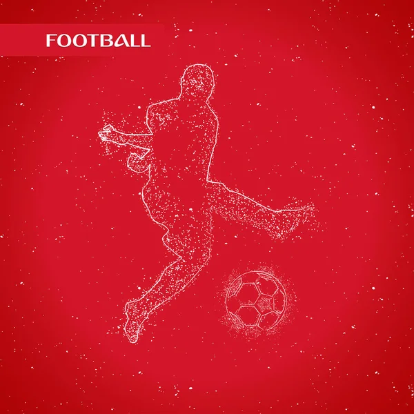 futbol logosu tasarım vektörü