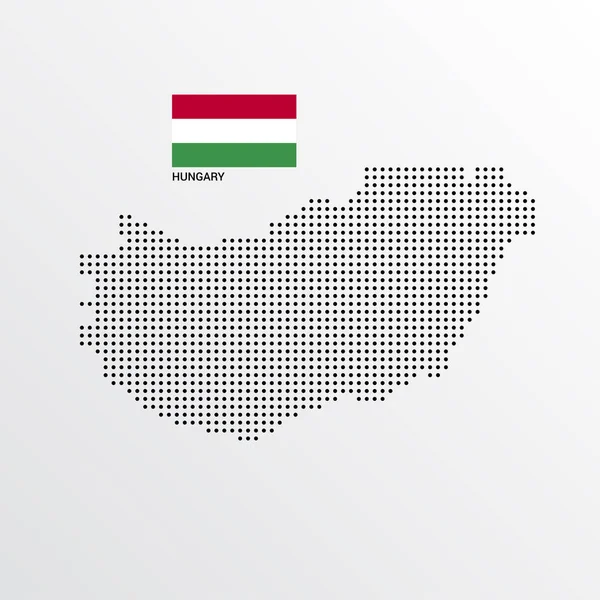 Macaristan Haritası çizmek ile bayrak ve açık renkli vektör 