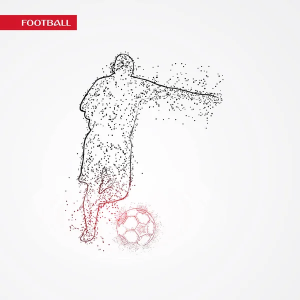 Futbol beyaz arka plan üzerinde renkli logo tasarımı