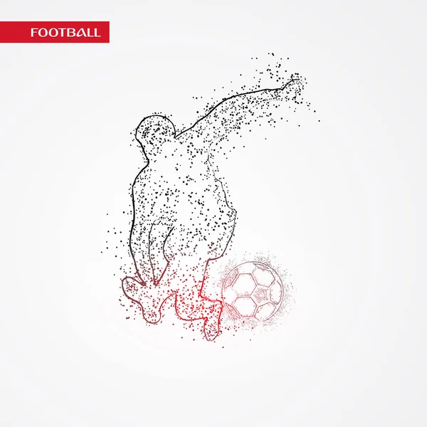 futbol logosu tasarım vektörü