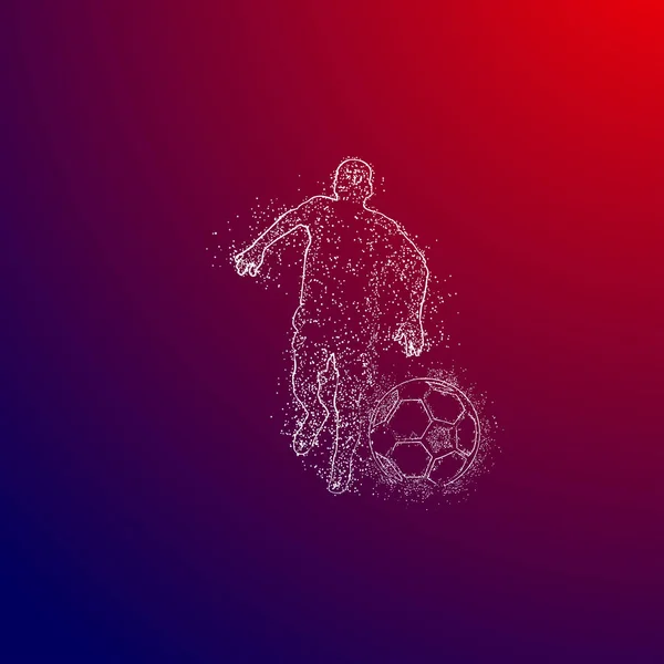 Logo Football Design Vecteur — Image vectorielle