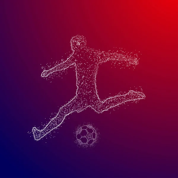 Logo Fútbol Diseño Vector — Vector de stock