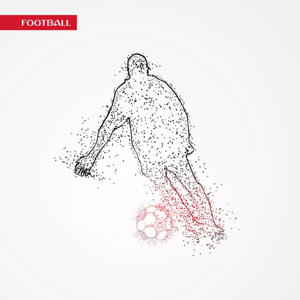 Futbol beyaz arka plan üzerinde renkli logo tasarımı