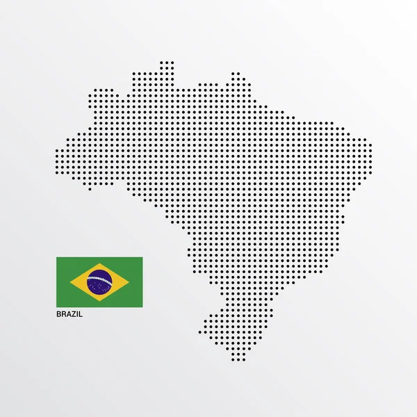 Projeto Mapa Com Bandeira Vetor Fundo Luz — Vetor de Stock