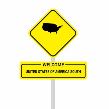 Amerika Birleşik Devletleri Güney trafik işaretleri kurulu tasarım, vektör, illüstrasyon