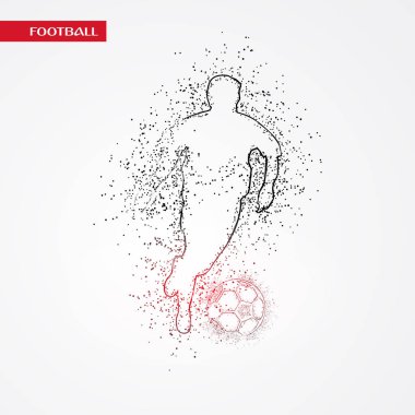 futbol logosu tasarım vektörü 