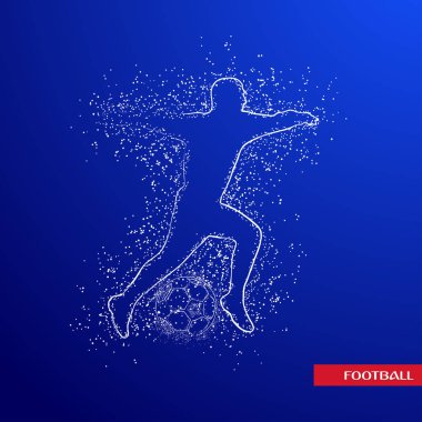 futbol logosu tasarım vektörü