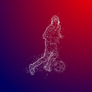 futbol logosu tasarım vektörü