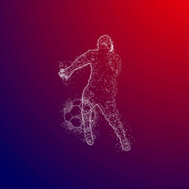 futbol logosu tasarım vektörü 