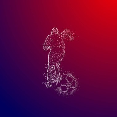 futbol logosu tasarım vektörü