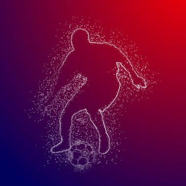 futbol logosu tasarım vektörü