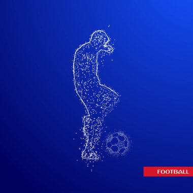 futbol logosu tasarım vektörü