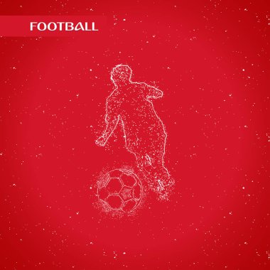 futbol logosu tasarım vektörü