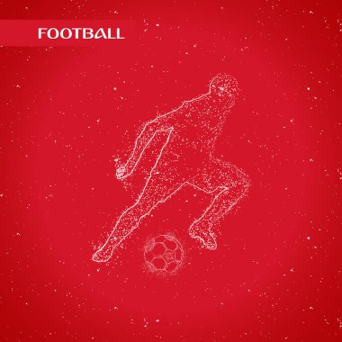 futbol logosu tasarım vektörü