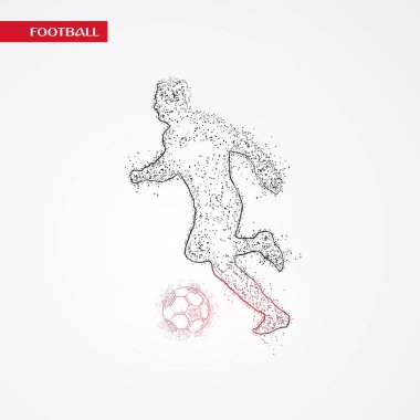 futbol logosu tasarım vektörü