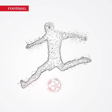 futbol logosu tasarım vektörü