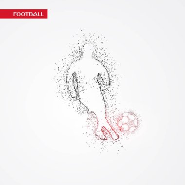 futbol logosu tasarım vektörü