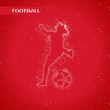 futbol logosu tasarım vektörü 