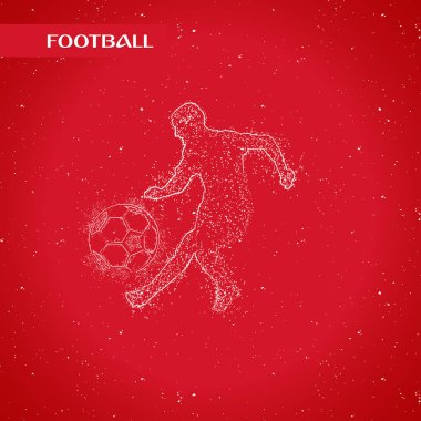 futbol logosu tasarım vektörü