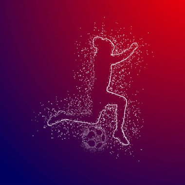 futbol logosu tasarım vektörü 