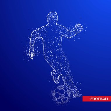 futbol logosu tasarım vektörü 